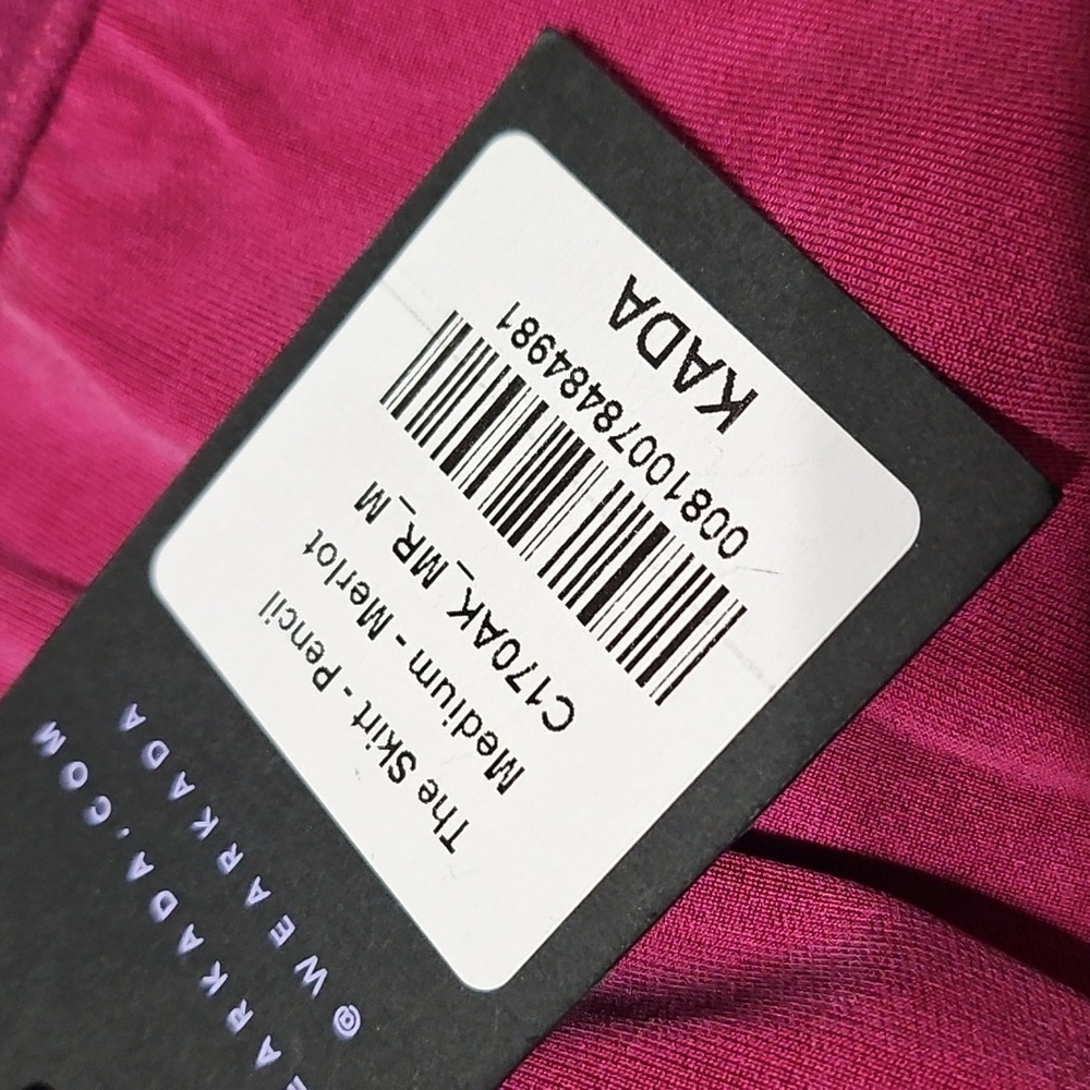 NWT KADA Pencil Skirt - Merlot - Picture 3 of 6